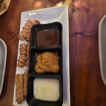 Victor's Cafe - Churros with three dipping sauces - Cuban Near Me - New York, New York Victor's Cafe - Churros with three dipping sauces - Cuban Near Me - New York, New York