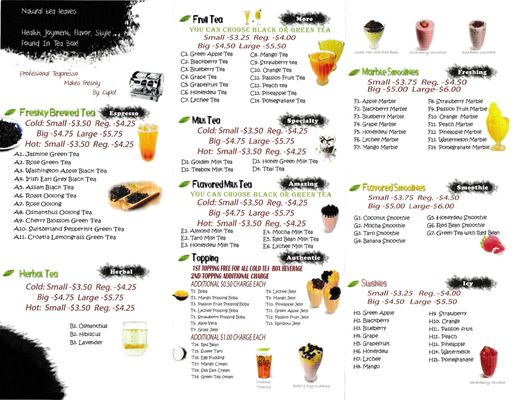 Menu photo 5 Tea Box Cafe Lancaster, CA