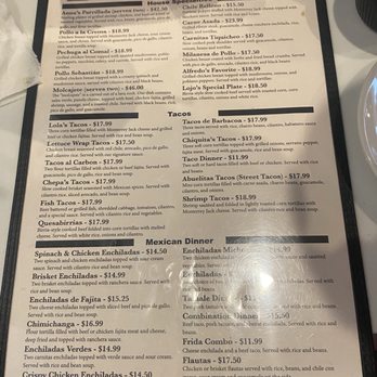 Chepa's Mexican Grill - The menu- the pricing was good for the portion you got. - Salad Near Me - McKinney, Texas