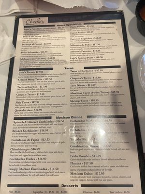 Menu photo 3 Chepa's Mexican Grill McKinney, TX