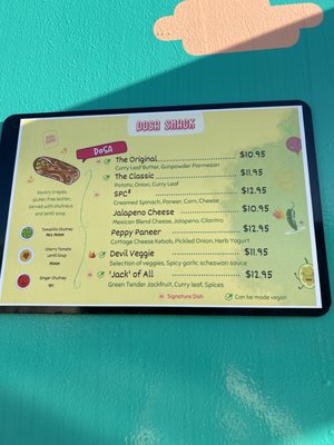 Menu photo 3 Dosa Shack Austin, TX