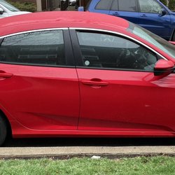 Budget Rent A Car - 2021 Honda Civic Sport trim. Nice car with some pep in it's step but the seats do a number on your ass and lumbar on long drives.