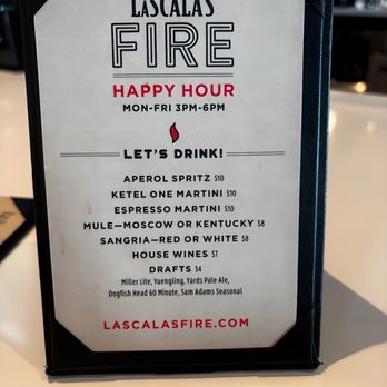 LaScala's Fire - Happy Hour Menu - Modern European Near Me - Marlton, New Jersey