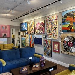 The Bart On Aviles - A view of the "living room" part of the gallery in the room next to their Wine Bar portion.