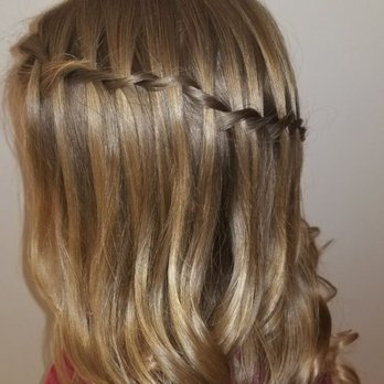 Bombshelled by Brittney - Waterfall braid - Hair Stylists Near Me
