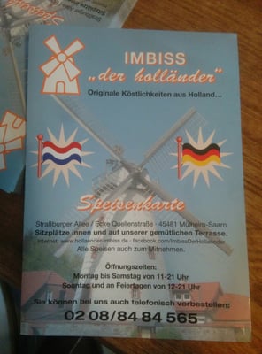 Menu photo 3 Imbiss der Holländer Mülheim, NW