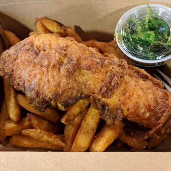 Hooked Market & Kitchen - Fish and chips at Hooked - Seafood Near Me - Latham, New York