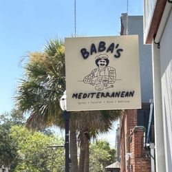 Baba’s Mediterranean - Outside sign