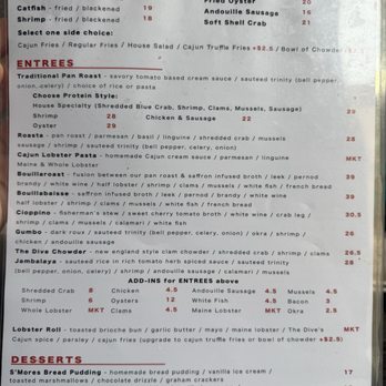 The Dive Oyster Bar - Menu - Seafood Near Me - Temple City, California The Dive Oyster Bar - Menu - Seafood Near Me - Temple City, California
