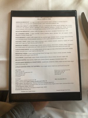 Menu photo 2 Grouse Mountain Grill Avon, CO