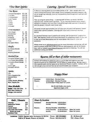 Menu photo 7 IL Bosco Pizza Scottsdale, AZ Menu photo 7 IL Bosco Pizza Scottsdale, AZ