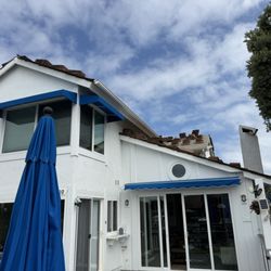 Alba Awning & Patios - I didn't want to paint a contrasting trim so I chose awnings to accent the house