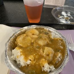 Shrimp étouffée. Too much rice. Wish it had more flavor. Shrimp étouffée. Too much rice. Wish it had more flavor.
