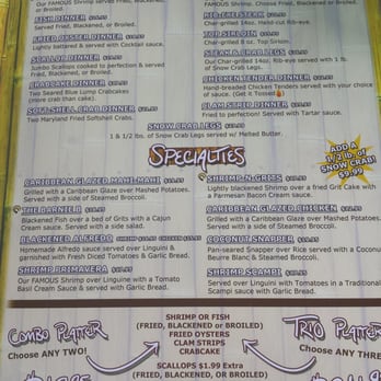 Iguanas - Menu page 2 - Seafood Near Me - St. Simons, Georgia