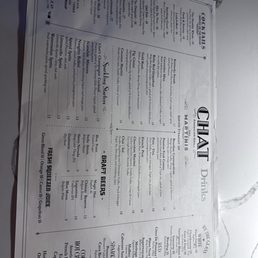 Drink menu Drink menu