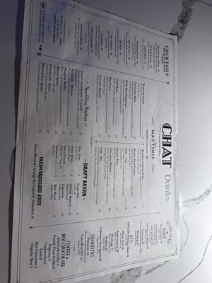 Menu photo 2 Chat American Grill Scarsdale, NY Menu photo 2 Chat American Grill Scarsdale, NY