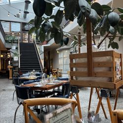 Indoor seating with the feel of outdoors!