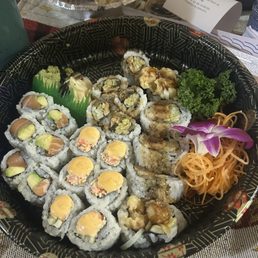 salmon avocado roll. spicy Crab Roll. eel cucumber roll. Chicken Tempura Roll salmon avocado roll. spicy Crab Roll. eel cucumber roll. Chicken Tempura Roll