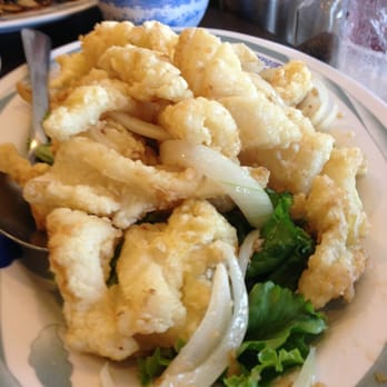 A Ly Oriental Restaurant - Salted baked fresh squid - Chinese Near Me - Houston, Texas A Ly Oriental Restaurant - Salted baked fresh squid - Chinese Near Me - Houston, Texas