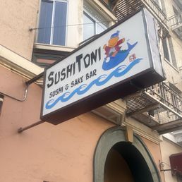outside view of sushi toni