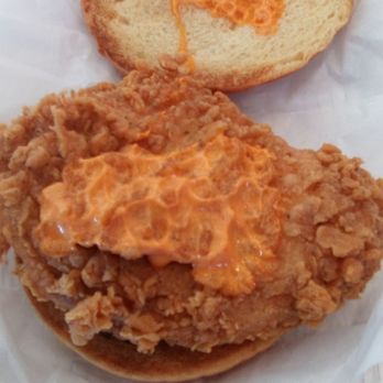 KFC - Xtra Crispy Chicken Sandwich at KFC on Telshor. Sauce was nothing special. Chicken was chewy with strange consistency. No tomato or lettuce. - Fast Food Near Me - Las Cruces, New Mexico KFC - Xtra Crispy Chicken Sandwich at KFC on Telshor. Sauce was nothing special. Chicken was chewy with strange consistency. No tomato or lettuce. - Fast Food Near Me - Las Cruces, New Mexico