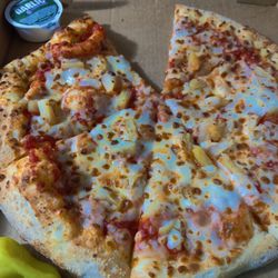 Papa Johns Pizza - Cheese & Pineapple