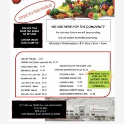 Nature's Produce - Nature's Produce will Sell Wholesale Food 1st time to the Public to help with Coronavirus They normally sell to Hotels Restaurants Airlines