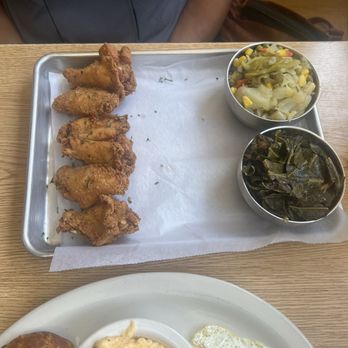 Florida Avenue Grill - Fried Chicken wings combo with Cabbage Stir-fry and Collard greens w/ smoked turkey - Diners Near Me - Washington, DC, District of Columbia Florida Avenue Grill - Fried Chicken wings combo with Cabbage Stir-fry and Collard greens w/ smoked turkey - Diners Near Me - Washington, DC, District of Columbia