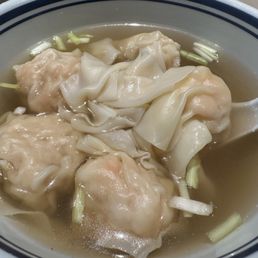 Plain wonton soup, no noodles