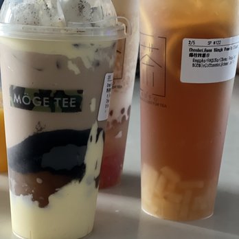 MÖGE TEE Forest Hills - Oreo Milk Tea and Fresh Lemon Black Tea - Bubble Tea Near Me - Forest Hills, New York