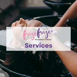 New Edinburgh Hairstyling & Spa - Frizé Frizé offers curly hair services, moisturizing treatments, Curly hair cuts, twists/twist out, blow dry and more..