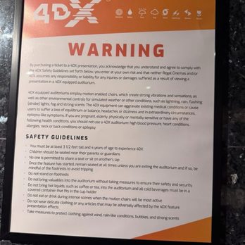 Regal Edwards - Warning - Cinema Near Me - South Gate, California