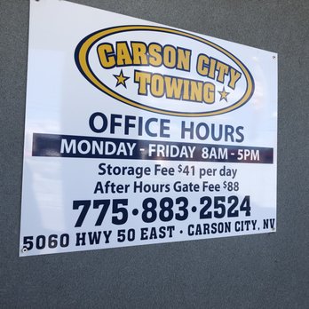 Carson City Towing - Tuesday, April 16, 2019: hours. - Towing Near Me - Carson City, Nevada