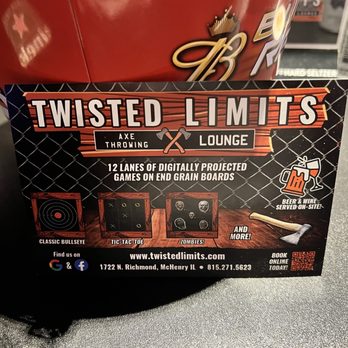 Twisted Limits Axe Throwing Lounge - Cocktail Bars Near Me - McHenry, Illinois