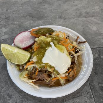 Comelones Tacos - carnitas tacos topped with the toppings found in pupusas - Mexican Near Me - Orinda, California Comelones Tacos - carnitas tacos topped with the toppings found in pupusas - Mexican Near Me - Orinda, California