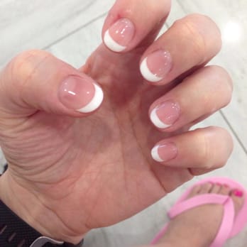 Greenfield Nails & Spa - Gilbert - French gel nails, light pink base. - Nail Salons Near Me - Gilbert, Arizona