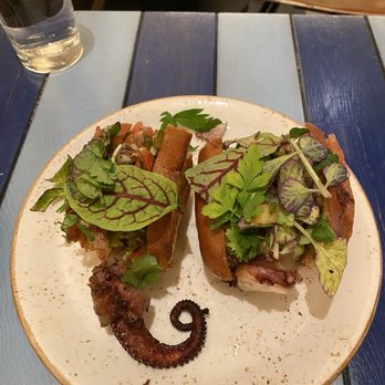 Mariscos San Pedro - Octopus Sonoran dog - Mexican Near Me - Chicago, Illinois