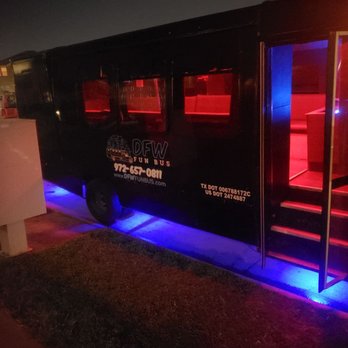 DFW Fun Bus - Under Glow lighting to make sure everyone sees you when you pull up! - Limos Near Me - Grand Prairie, Texas DFW Fun Bus - Under Glow lighting to make sure everyone sees you when you pull up! - Limos Near Me - Grand Prairie, Texas