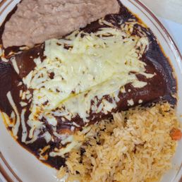 Mole enchiladas