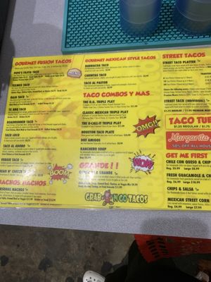 Menu photo 1 Grab N Go Tacos - Spring Spring, TX