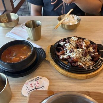 Top Sot - Tofu soup and cheesy chicken - Korean Near Me - Corona, California Top Sot - Tofu soup and cheesy chicken - Korean Near Me - Corona, California