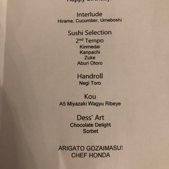 Hiden - Menu pt 2 - Japanese Near Me - Miami, Florida