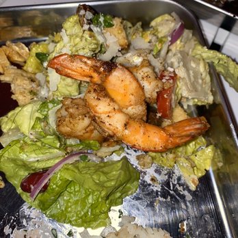 Pignic Pub & Patio - Divinely cooked shrimp atop a lovely salad - Cocktail Bars Near Me - Reno, Nevada