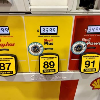 Shells - Prices as of 8/31/20 - Gas Stations Near Me - San Diego, California