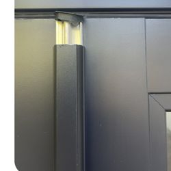 Milgard Windows and Doors - This shows the center of the door falling from exterior. I had 3 Milgard visits before the last one realized all doors were sealed wrong
