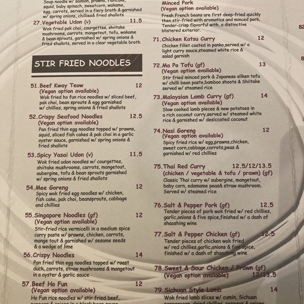 Chi Noodle - Menu - Chinese Near Me - London, XGL