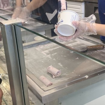 Steel N Roll - Making the rolled ice cream to order - Ice Cream & Frozen Yogurt Near Me - Vero Beach, Florida Steel N Roll - Making the rolled ice cream to order - Ice Cream & Frozen Yogurt Near Me - Vero Beach, Florida