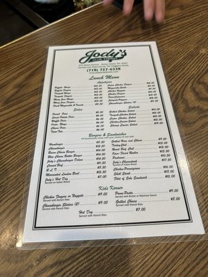 Menu photo 3 Jody’s Club Forest Staten Island, NY