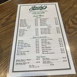 Jody’s Club Forest - Menu