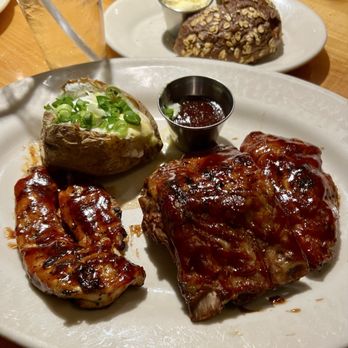 Black Angus Steakhouse - The Chicken and Rib was delicious. - Steakhouses Near Me - Northridge, California